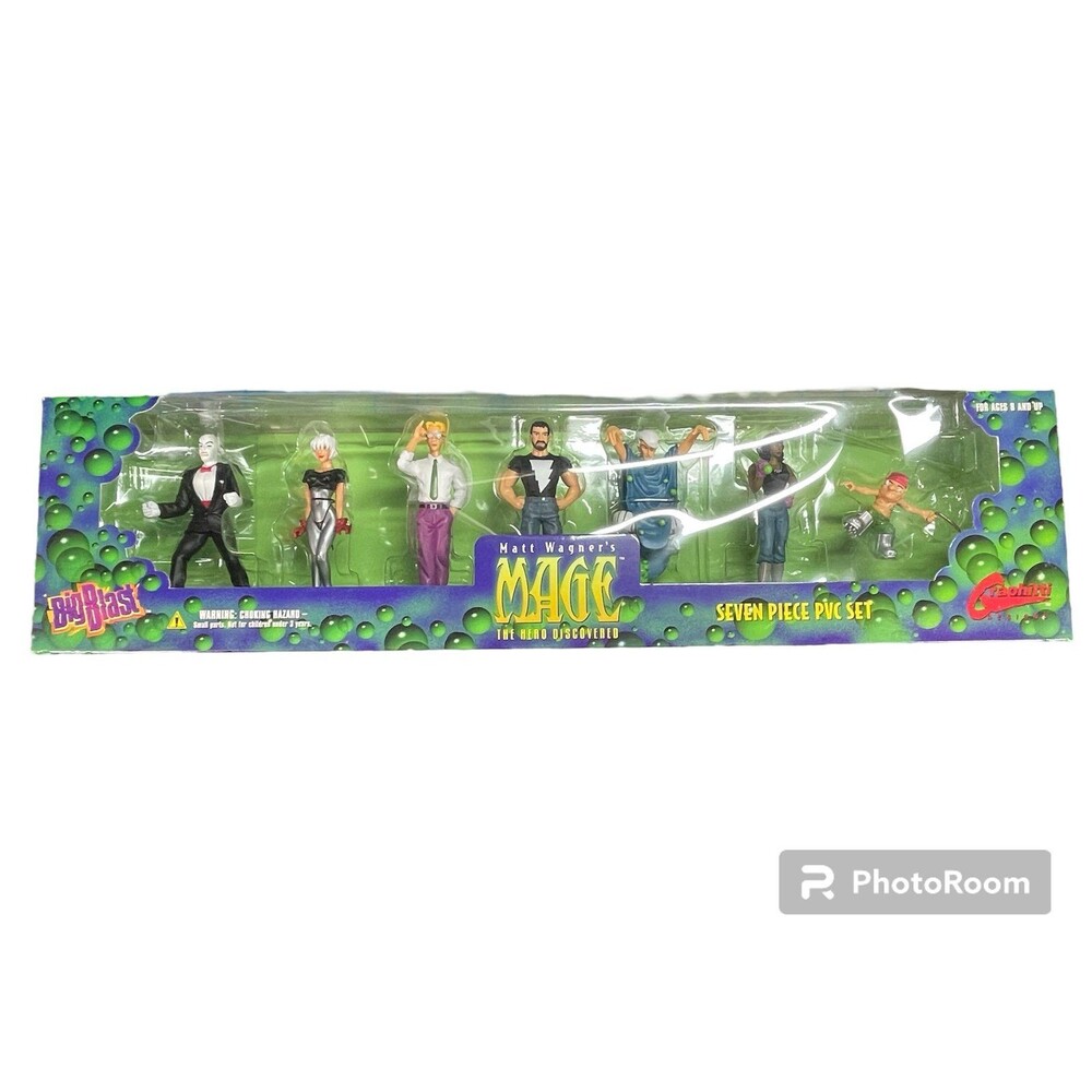 Matt Wagner's Mage The Hero Discovered 7 Seven Piece PVC Set Graphitti Designs